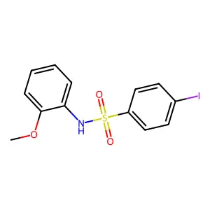 4-iodo-N-(2-methoxyphenyl)benzenesulfonamide structure