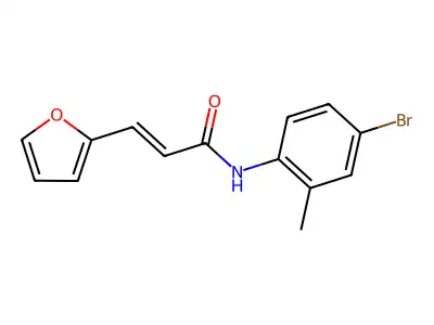(E)-N-(4-bromo-2-methylphenyl)-3-(furan-2-yl)prop-2-enamide structure