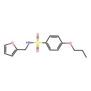 N-(furan-2-ylmethyl)-4-propoxybenzenesulfonamide structure