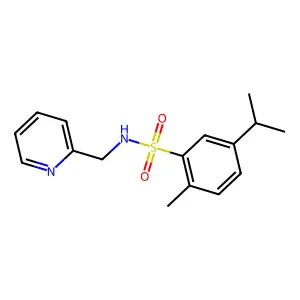 5-Isopropyl-2-methyl-N-pyridin-2-ylmethyl-benzenesulfonamide structure