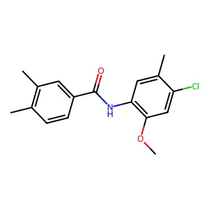 N-(4-chloro-2-methoxy-5-methylphenyl)-3,4-dimethylbenzamide structure