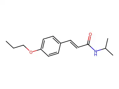 N-(1-Methylethyl)-3-(4-propoxyphenyl)-2-propenamide structure