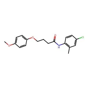 N-(4-chloro-2-methylphenyl)-4-(4-methoxyphenoxy)butanamide structure