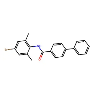 N-(4-bromo-2,6-dimethylphenyl)biphenyl-4-carboxamide structure