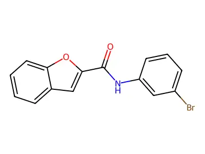N-(3-bromophenyl)-1-benzofuran-2-carboxamide structure