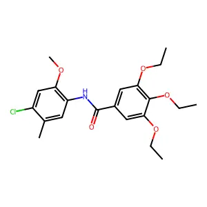 N-(4-chloro-2-methoxy-5-methylphenyl)-3,4,5-triethoxybenzamide structure