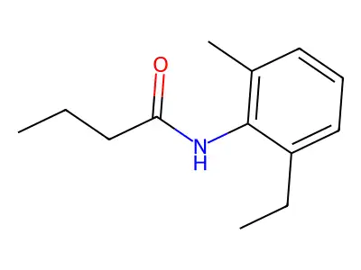 N-(2-ethyl-6-methylphenyl)butanamide structure
