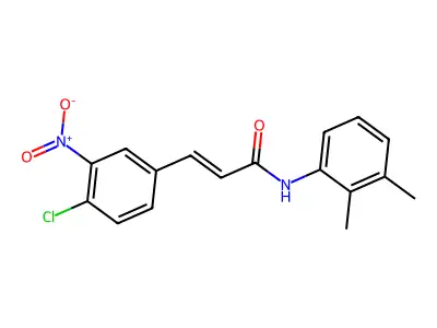 (E)-3-(4-chloro-3-nitrophenyl)-N-(2,3-dimethylphenyl)prop-2-enamide structure