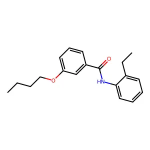 3-butoxy-N-(2-ethylphenyl)benzamide structure
