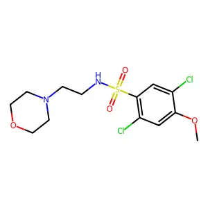 2,5-Dichloro-4-methoxy-N-(2-morpholin-4-yl-ethyl)-benzenesulfonamide structure