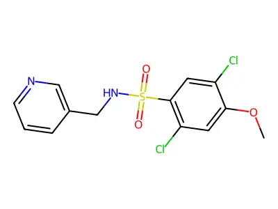 [(2,5-Dichloro-4-methoxyphenyl)sulfonyl](3-pyridylmethyl)amine structure