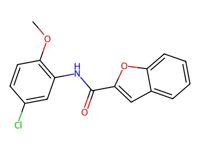 N-(5-chloro-2-methoxyphenyl)-1-benzofuran-2-carboxamide structure