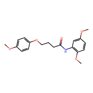 N-(2,5-dimethoxyphenyl)-4-(4-methoxyphenoxy)butanamide structure