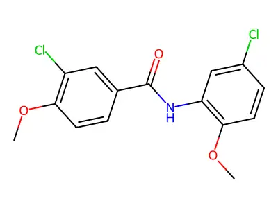 3-Chloro-N-(5-chloro-2-methoxyphenyl)-4-methoxybenzamide structure