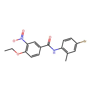 N-(4-bromo-2-methylphenyl)-4-ethoxy-3-nitrobenzamide structure