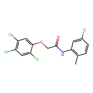 N-(5-chloro-2-methylphenyl)-2-(2,4,5-trichlorophenoxy)acetamide structure