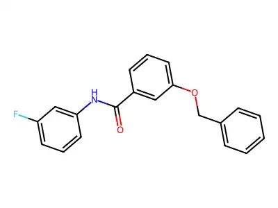 3-(benzyloxy)-N-(3-fluorophenyl)benzamide structure