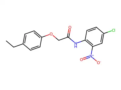 N-(4-chloro-2-nitrophenyl)-2-(4-ethylphenoxy)acetamide structure