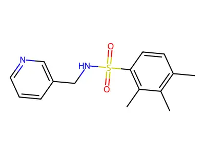 (3-Pyridylmethyl)[(2,3,4-trimethylphenyl)sulfonyl]amine structure