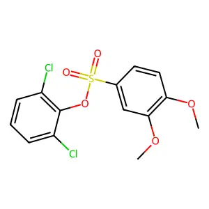2,6-Dichlorophenyl 3,4-dimethoxybenzenesulfonate structure