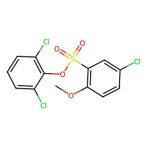 2,6-Dichlorophenyl 5-chloro-2-methoxybenzenesulfonate structure
