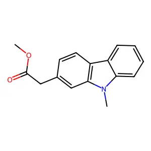 Methyl 2-(9-methylcarbazol-2-yl)acetate structure