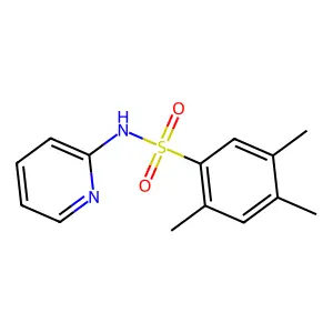 2,4,5-trimethyl-N-pyridin-2-ylbenzenesulfonamide structure