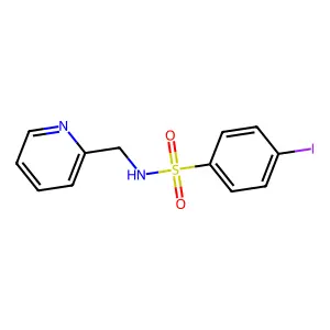4-iodo-N-(pyridin-2-ylmethyl)benzenesulfonamide structure