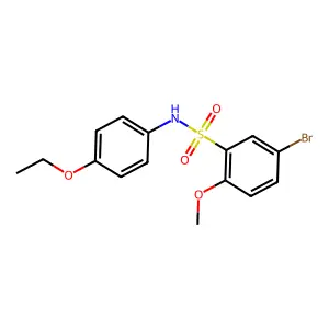 5-bromo-N-(4-ethoxyphenyl)-2-methoxybenzenesulfonamide structure
