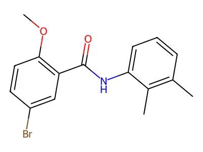 5-bromo-N-(2,3-dimethylphenyl)-2-methoxybenzamide structure