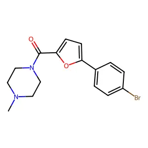 [5-(4-Bromophenyl)furan-2-yl]-(4-methylpiperazin-1-yl)methanone structure