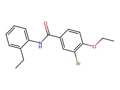 3-bromo-4-ethoxy-N-(2-ethylphenyl)benzamide structure