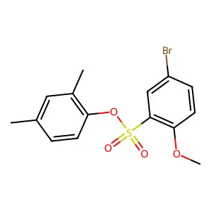 2,4-Dimethylphenyl 5-bromo-2-methoxybenzenesulfonate structure