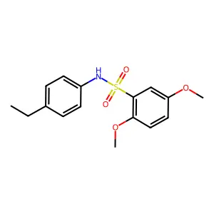 N-(4-ethylphenyl)-2,5-dimethoxybenzenesulfonamide structure