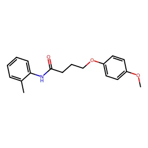 4-(4-methoxyphenoxy)-N-(2-methylphenyl)butanamide structure