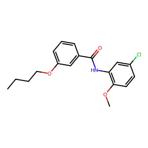 3-butoxy-N-(5-chloro-2-methoxyphenyl)benzamide structure