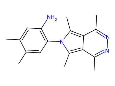 4,5-Dimethyl-2-(1,4,5,7-tetramethylpyrrolo[3,4-d]pyridazin-6-yl)aniline structure