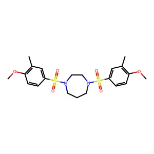 1,4-Bis[(4-methoxy-3-methylphenyl)sulfonyl]-1,4-diazepane structure