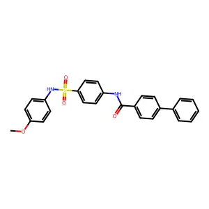 N-[4-[(4-methoxyphenyl)sulfamoyl]phenyl]-4-phenylbenzamide structure