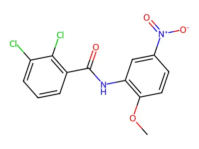 2,3-dichloro-N-(2-methoxy-5-nitrophenyl)benzamide structure