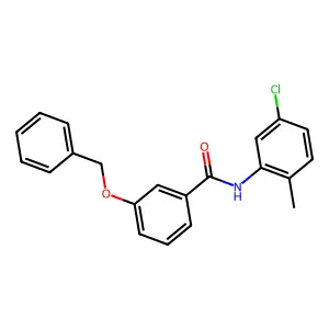 N-(5-chloro-2-methylphenyl)-3-phenylmethoxybenzamide structure