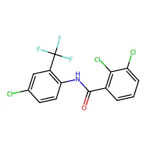 2,3-dichloro-N-[4-chloro-2-(trifluoromethyl)phenyl]benzamide structure