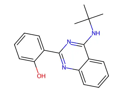 2-[4-(Tert-butylamino)-2-quinazolinyl]phenol structure