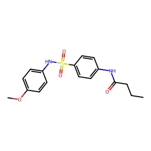 N-[4-[(4-methoxyphenyl)sulfamoyl]phenyl]butanamide structure