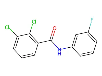 2,3-dichloro-N-(3-fluorophenyl)benzamide structure