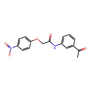 N-(3-acetylphenyl)-2-(4-nitrophenoxy)acetamide structure
