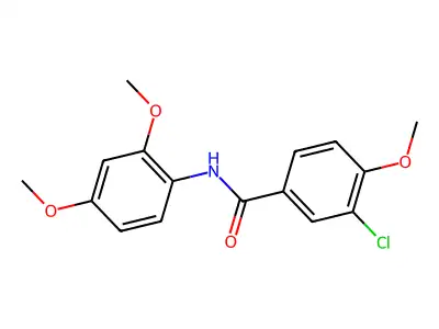 3-Chloro-N-(2,4-dimethoxyphenyl)-4-methoxybenzamide structure