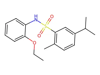 (2-Ethoxyphenyl){[2-methyl-5-(methylethyl)phenyl]sulfonyl}amine structure