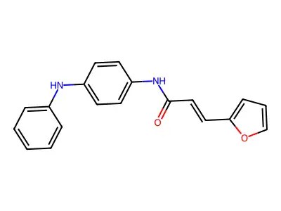 (2E)-3-(furan-2-yl)-N-[4-(phenylamino)phenyl]prop-2-enamide structure