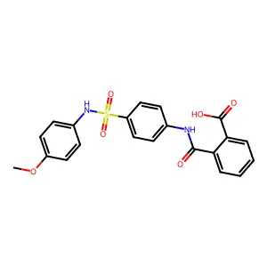 2-[[4-[(4-methoxyphenyl)sulfamoyl]phenyl]carbamoyl]benzoic Acid structure